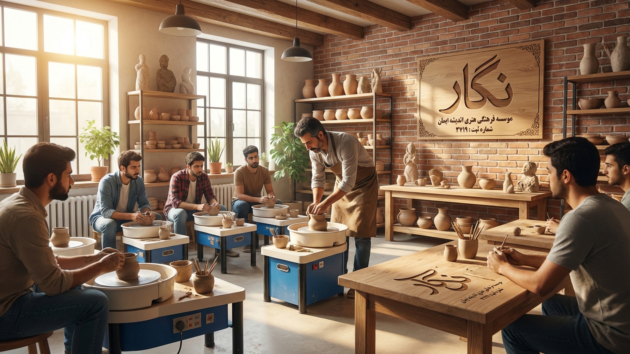 کلاس آقایان - آموزش سفالگری و سرامیک